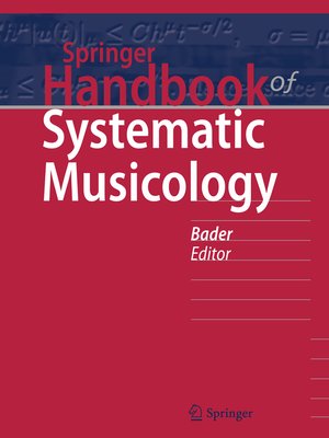 cover image of Springer Handbook of Systematic Musicology